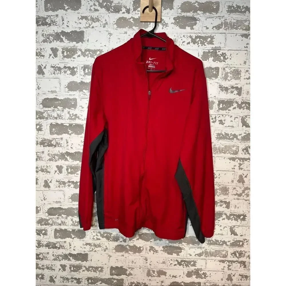 Nike | mens red dry fit 1/4 zip pullover